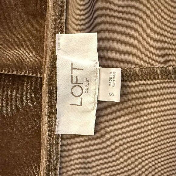 Loft Brown Velvet Shirt - Picture 5 of 6